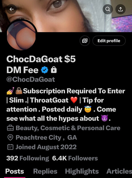 Choc DaGoat ヌードスター 写真