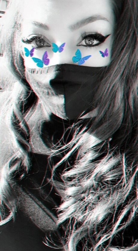 アジアの女の子限定ファン 美しい 写真