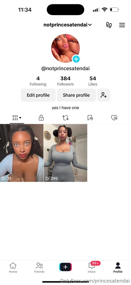 Princesatendai Nacktbilder von OnlyFans geleakt