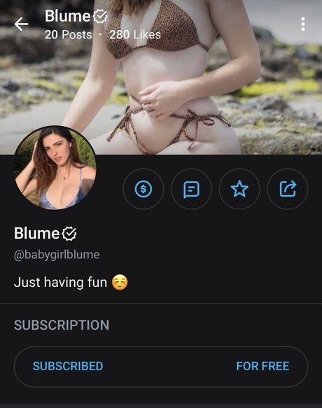 Blume Nacktbilder geleakt OnlyFans Nacktporno