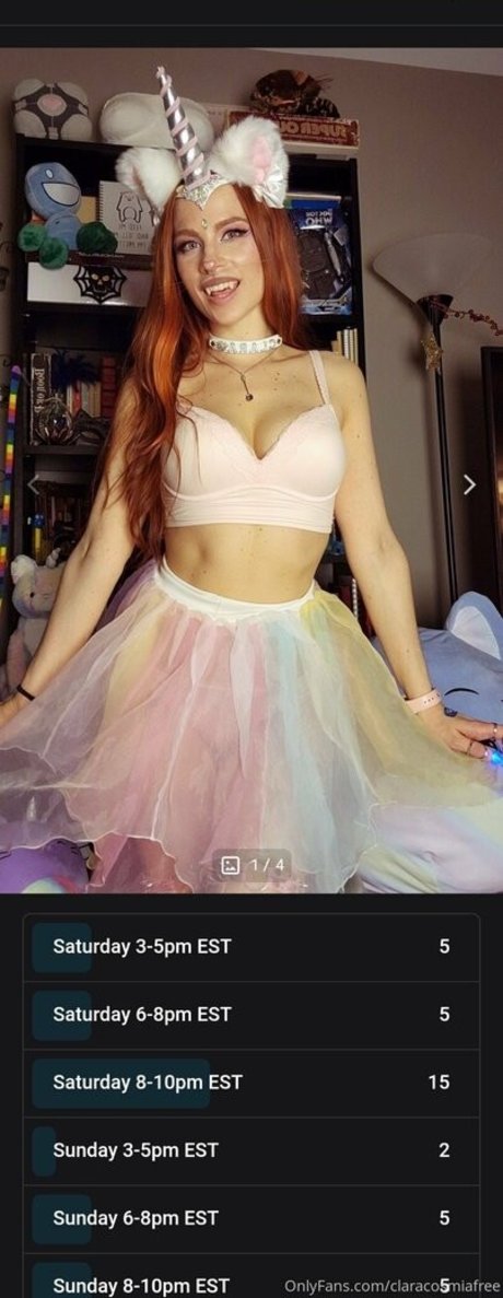 claracosmiafree OnlyFans Nackt