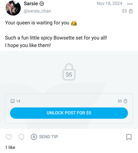 sarsie chan Nacktbilder von OnlyFans