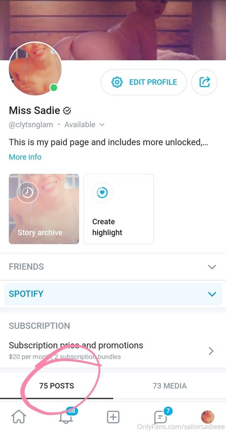 Sailor Sadie OnlyFans geleakt.