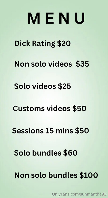 Suhmantha93 Nur für Fans