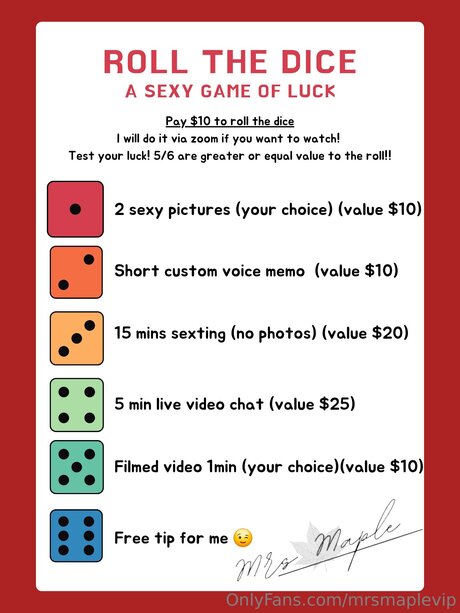 Mrsmaplevip Nacktbilder von OnlyFans