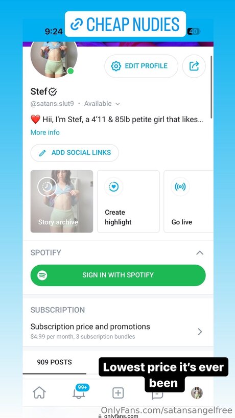 Satansangelfree Nacktbilder von OnlyFans geleakt