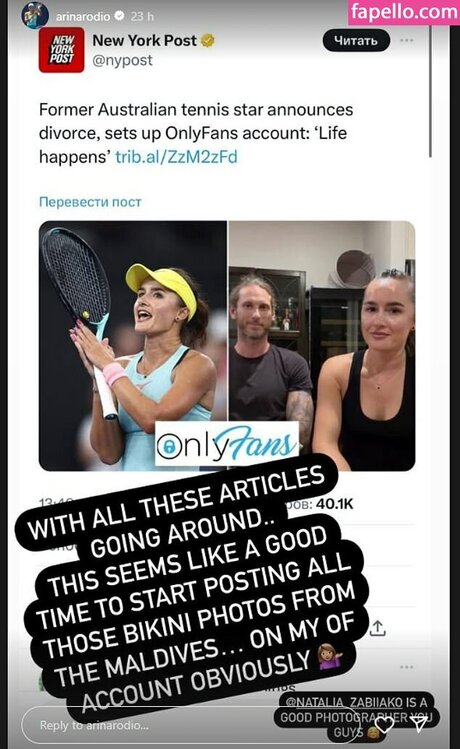 Arina Rodionova Heiße OnlyFans Inhalte