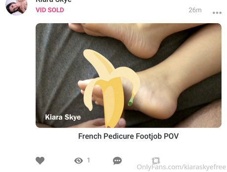 kiaraskyefree Nacktbilder von OnlyFans geleakt