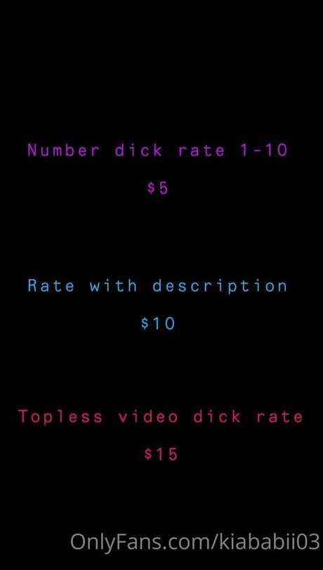 Kiababii03 Nacktbilder von OnlyFans