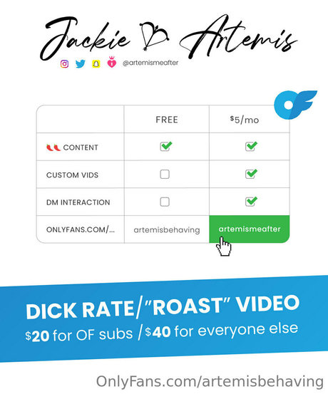 artemisbehaving Unzensiert OnlyFans