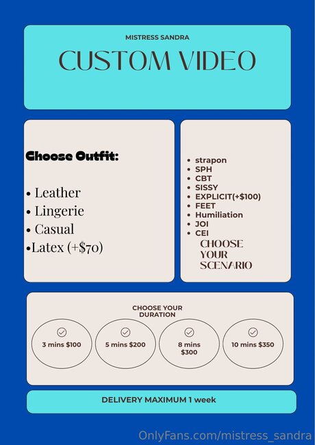 Mistress Sandra OnlyFans Mega
