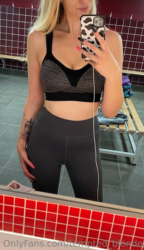 Tempted Blonde star exclusive picture