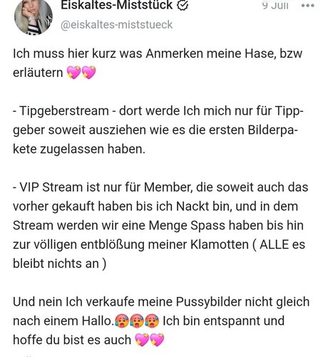 Eiskaltes Miststueck model pretty pictures