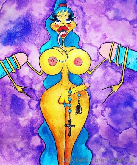 hazellush model art picture