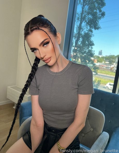 megan brunette model exclusive image