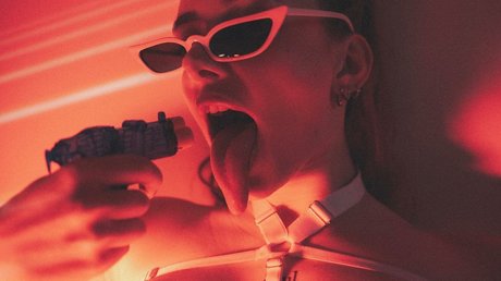 Long Tongue Fetish beautiful pornstar image