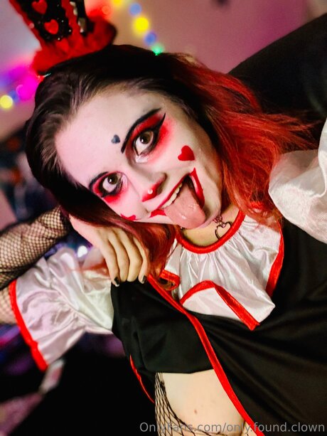 Only Found Clown erotic model pic
