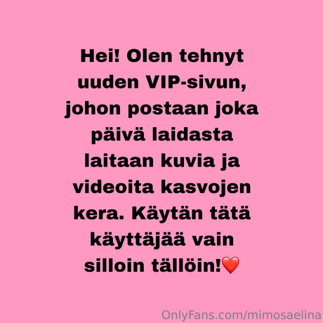 Mimosaelina model nude pics