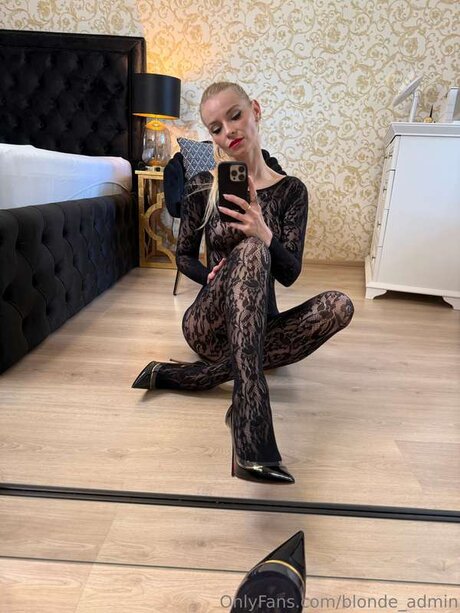Blonde Admin model adult picture