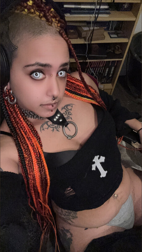 Azrael the goth pup pretty model photos