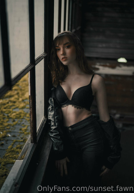 sunset fawn model pretty photo