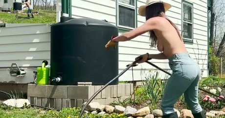 The Naked Gardener sex model photos