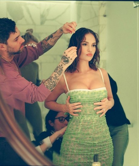 Lily James naked model photos