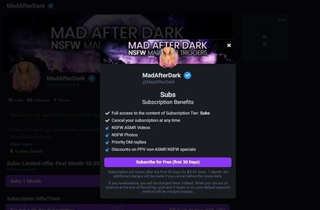 Mad After Dark star pornographic galleries