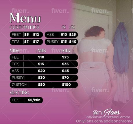 addisonchrome pornostar nette fotos