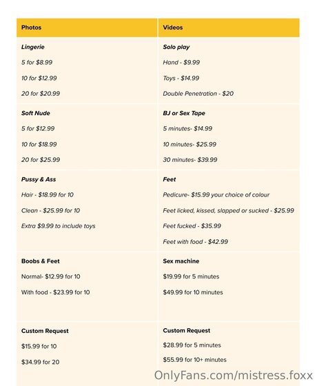 Mistress Foxx top erotische galerien