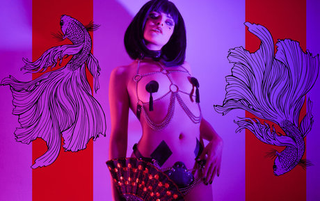 Cyberpunkgirl heiße sexy foto