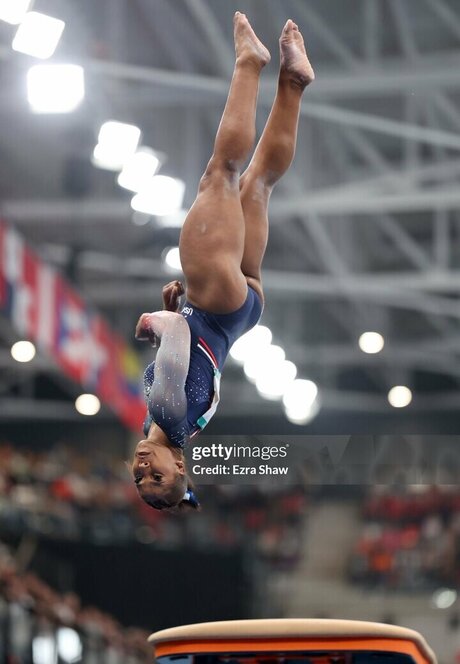 Jordan Chiles estrella de alta calidad archivo