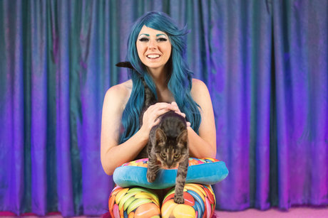 Leaping Lizard Living in Paradise_ estrella caliente imágenes