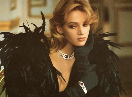 Uma Thurman modelo de arte imagen