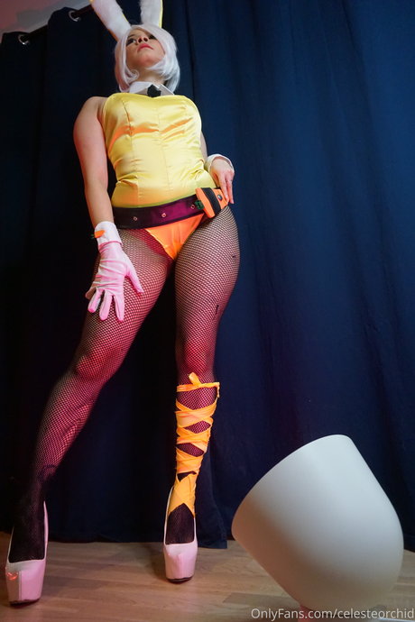 Celeste Orchid estrella de alta definición archivo