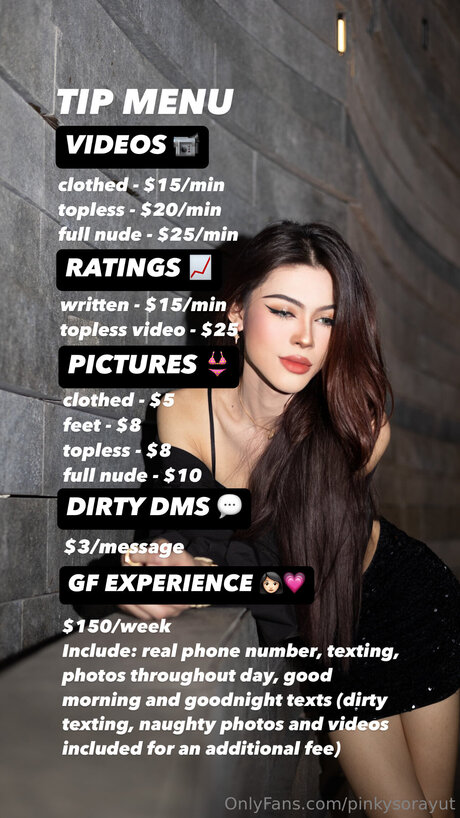 Pinkysorayut pornstar exclusive photos
