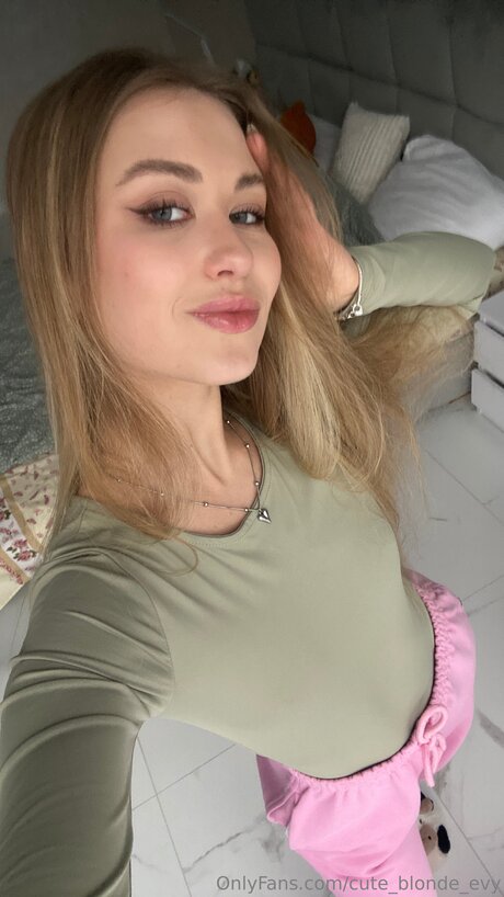 Cute Blonde Evy model pornographic photo
