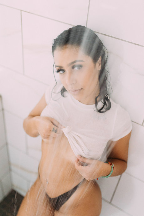 Vitiligo mermaid nude star image