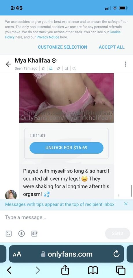 Myamfkhalifaa7 pornstar erotic archive