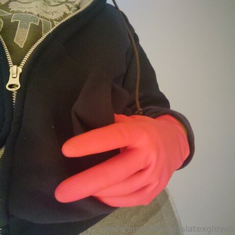 Miss Latex GLoves pornstar sex image