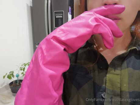 Miss Latex GLoves model beautiful image
