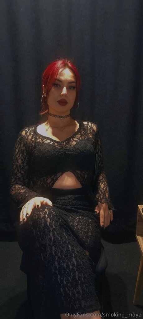 Smoking Maya sex model photos