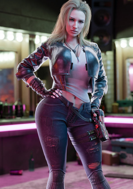 Cyberpunk 2077 可愛いモデル 写真