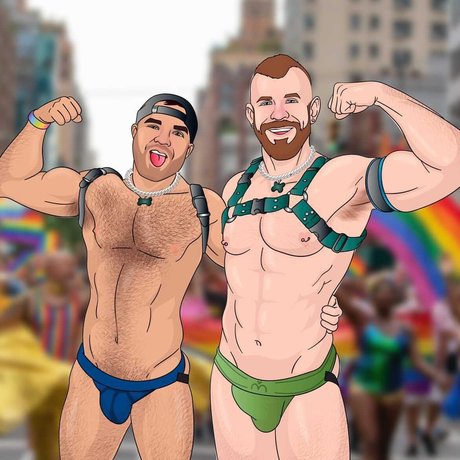 MusclePup Badge 美しいポルノスター 画像