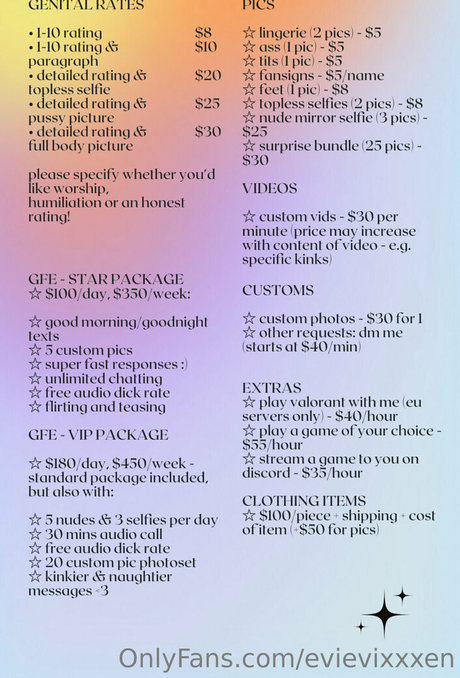 evievixxxen セクシーモデル 写真